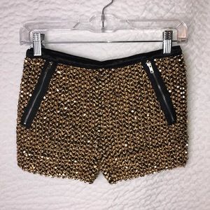 NOA USA, Sequin Stretch Shorts